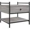 vidaXL Table basse sonoma gris 50x50x50 cm bois d'ingénierie