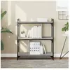 vidaXL Bibliothèque 3 niveaux sonoma gris 76x32x88cm bois d'ingénierie