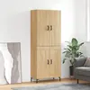vidaXL Buffet haut Chêne sonoma 69,5x34x180 cm Bois d'ingénierie