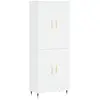 vidaXL Buffet haut Blanc 69,5x34x180 cm Bois d'ingénierie