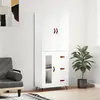 vidaXL Buffet haut Blanc 69,5x34x180 cm Bois d'ingénierie