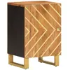 vidaXL Armoire bain marron et noir 38x33,5x58 cm bois massif manguier