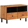 vidaXL Meuble TV 70x33x46 cm Bois d'acacia massif