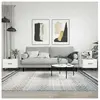 vidaXL Tables basses 2 pcs blanc 50x50x40 cm bois d'ingénierie