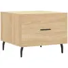 vidaXL Tables basses 2 pcs chêne sonoma 50x50x40 cm bois d'ingénierie