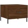 vidaXL Table basse Chêne marron 50x50x40 cm Bois d'ingénierie
