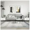 vidaXL Tables basses 2 pcs blanc brillant 50x50x40cm bois d'ingénierie