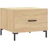 vidaXL Tables basses 2 pcs chêne sonoma 50x50x40 cm bois d'ingénierie