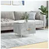 vidaXL Table basse gris béton 50x50x40 cm bois d'ingénierie