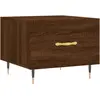 vidaXL Tables basses 2 pcs chêne marron 50x50x40 cm bois d'ingénierie