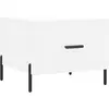 vidaXL Table basse blanc 50x50x40 cm bois d'ingénierie