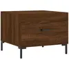 vidaXL Table basse Chêne marron 50x50x40 cm Bois d'ingénierie