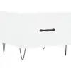 vidaXL Tables basses 2 pcs blanc 50x50x40 cm bois d'ingénierie