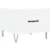 vidaXL Table basse blanc 50x50x40 cm bois d'ingénierie
