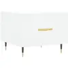 vidaXL Tables basses 2 pcs blanc 50x50x40 cm bois d'ingénierie