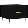 vidaXL Table basse Noir 50x50x40 cm Bois d'ingénierie
