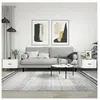 vidaXL Tables basses 2 pcs blanc 50x50x40 cm bois d'ingénierie