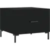 vidaXL Table basse Noir 50x50x40 cm Bois d'ingénierie