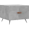 vidaXL Tables basses 2 pcs gris béton 50x50x40 cm bois d'ingénierie