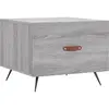 vidaXL Table basse Sonoma gris 50x50x40 cm Bois d'ingénierie
