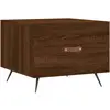 vidaXL Table basse Chêne marron 50x50x40 cm Bois d'ingénierie