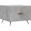 vidaXL Table basse gris béton 50x50x40 cm bois d'ingénierie