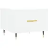 vidaXL Table basse blanc 50x50x40 cm bois d'ingénierie