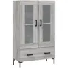 vidaXL Buffet haut sonoma gris 69,5x31x115 cm bois d'ingénierie