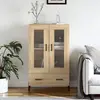 vidaXL Buffet haut chêne sonoma 69,5x31x115 cm bois d'ingénierie