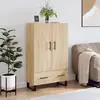 vidaXL Buffet haut chêne sonoma 69,5x31x115 cm bois d'ingénierie