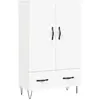 vidaXL Buffet haut blanc 69,5x31x115 cm bois d'ingénierie