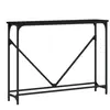 vidaXL Table console noir 102x22,5x75 cm bois d'ingénierie