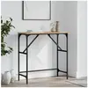 vidaXL Table console chêne sonoma 75x32x75 cm bois d'ingénierie
