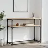 vidaXL Table console chêne sonoma 100x35,5x75 cm bois d'ingénierie
