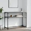 vidaXL Table console sonoma gris 100x35,5x75 cm bois d'ingénierie