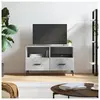 vidaXL Meuble TV Gris béton 80x36x50 cm Bois d'ingénierie