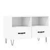 vidaXL Meuble TV Blanc 80x36x50 cm Bois d'ingénierie