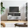 vidaXL Meuble TV Gris béton 80x36x50 cm Bois d'ingénierie