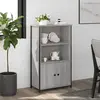 vidaXL Buffet haut sonoma gris 62x32x103,5 cm bois d'ingénierie