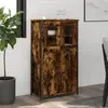 vidaXL Buffet haut chêne fumé 62x32x106,5 cm bois d'ingénierie