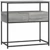 vidaXL Table console sonoma gris 75x40x75 cm bois d'ingénierie