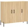 vidaXL Buffet chêne sonoma 90x34x80 cm bois d'ingénierie