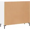 vidaXL Buffet blanc 90x34x80 cm bois d'ingénierie