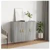vidaXL Buffet sonoma gris 90x34x80 cm bois d'ingénierie