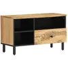 vidaXL Meuble TV 80x33x46 cm bois massif de manguier