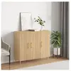 vidaXL Buffet chêne sonoma 90x34x80 cm bois d'ingénierie