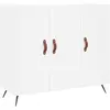 vidaXL Buffet blanc 90x34x80 cm bois d'ingénierie