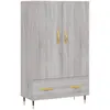 vidaXL Buffet haut sonoma gris 69,5x31x115 cm bois d'ingénierie