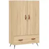 vidaXL Buffet haut chêne sonoma 69,5x31x115 cm bois d'ingénierie