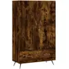 vidaXL Buffet haut chêne fumé 69,5x31x115 cm bois d'ingénierie